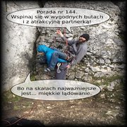 Na skałach najważniejsze jest... miękkie lądowanie